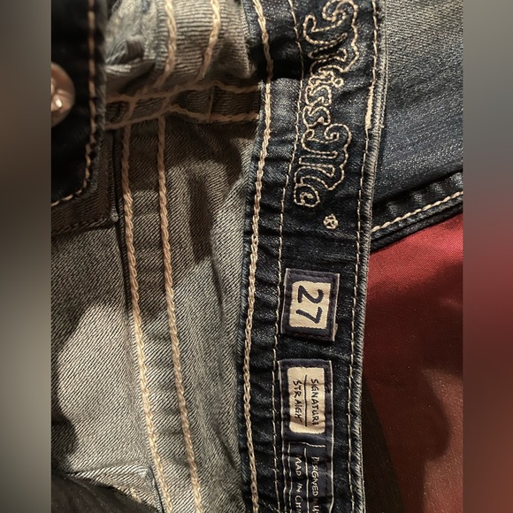 NWOT Miss Me Signature Straight Sequin Aztec Jeans - Picture 7 of 10